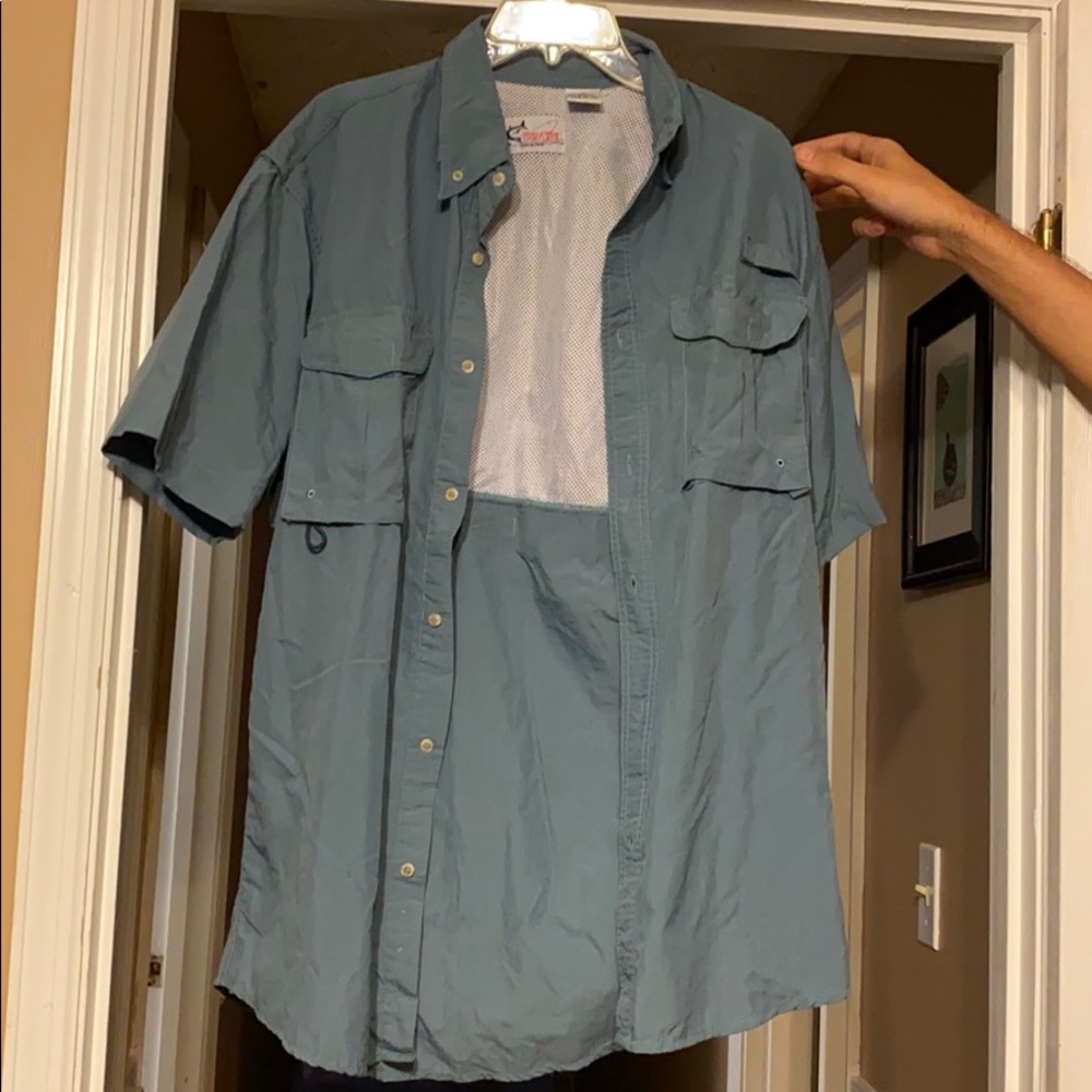 new worldwide sportsman fishing shirt sz M